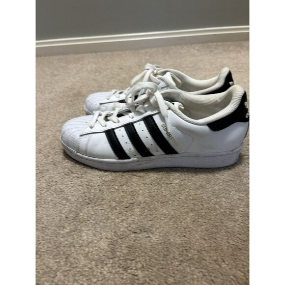 Adidas Superstar Shoes womens Size 8 Classic Shell Toe White Sneakers - Picture 2 of 7